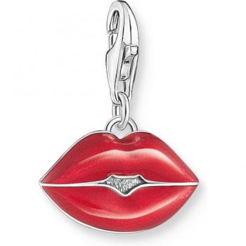 THOMAS SABO Silver Red Lips Charm for Women