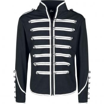 Gilet d’Uniforme Gothique Banned Alternative – Noir/Argent