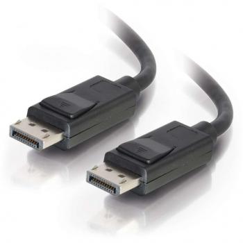 C2G DisplayPort-Kabel mit Verriegelung, 8K UHD, 10M (Stecker auf Stecker) Schwarz