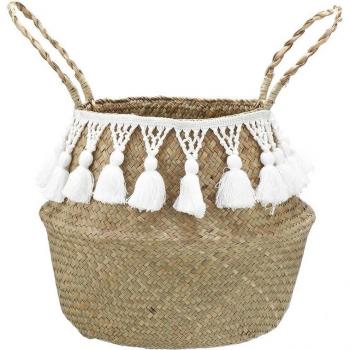 Tassel Decorative Seagrass Planter