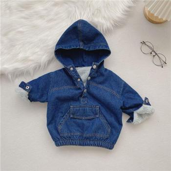 Thick Soft Denim Coat for Kids