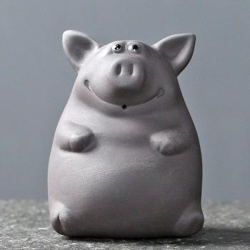Pot de Fleurs Cochon en Argile
