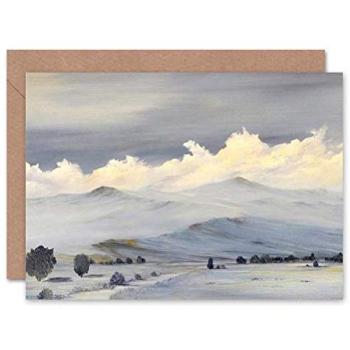 Artery8 Wintry Glacier View Greeting Card