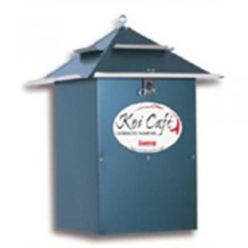 Edelstahl‑Futterautomat für Koi Café – Metallische Fischfütterung
