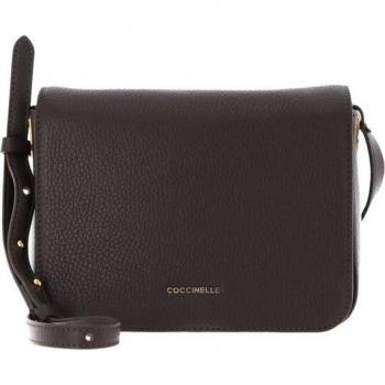 Élégance brune : Sac bandoulière en cuir pour femmes – COCCINELLE Lea 186568