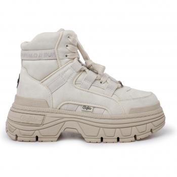 Buffalo Damen Stiefeletten Fusion Hyb Mid mit Plateau und Memory Foam