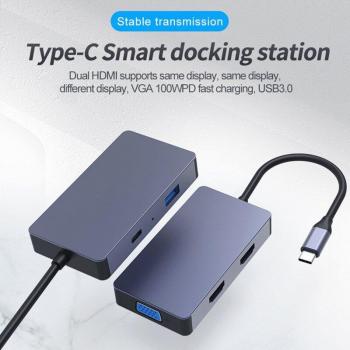 Blueendless 5-in-1 USB-C Docking Station with 4K Display