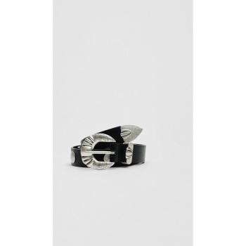 Stradivarius Studded Black Belt 30
