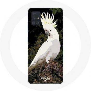 Écailles d’Arbre Blanc – Coque Galaxy A51
