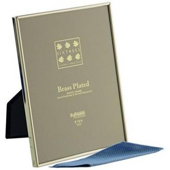 Sixtrees Brass Plated 8 x 6 Photo Frame