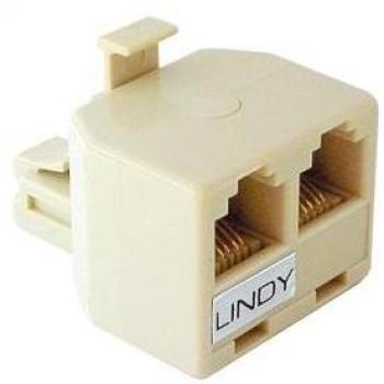 Splitter telefonico RJ11/RJ12 1xM>2xF OEM LINDY 70173