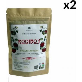 Kombinationsset: Rooibos & Rote Beeren CBD Bio – 2x40 g – 25 % Hanf