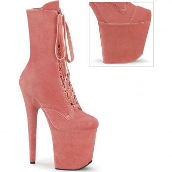 Pleaser Flamingo 1045VEL Damen Stiefel – Rosafarbene Version, EU 39
