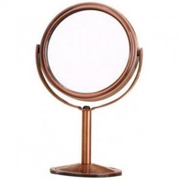 Round Portable Makeup Stand Mirror