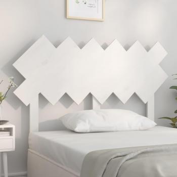 Kopfteil Bett Weiß 122,5x3x80,5 cm Massivholz Kiefer vidaXL