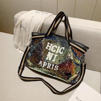 Bolsa de lentejuelas para viajes cortos