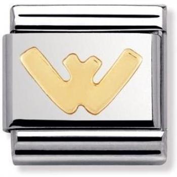 Nomination Lettera W Acciaio Oro Unisex