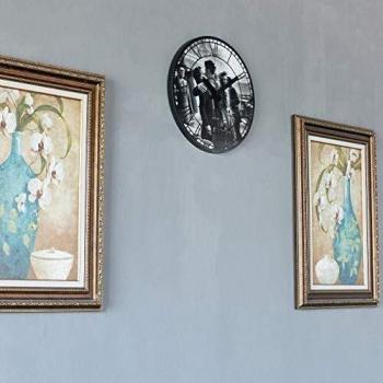 NexTime Wanduhr Kiss Me In Paris, rund, lautlos, 39 cm