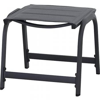 Siena Garden Hocker 'Tesoro' anthrazit 51 x 44 x 52 cm
