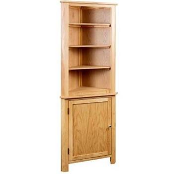 Sonata Corner Cabinet 59x36x180 cm Solid Oak Wood