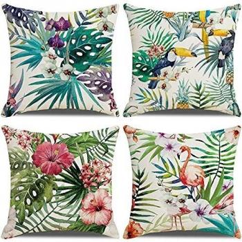 Island Hues Flamingo Pattern Pillow Cases – 4 Pack