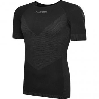 HUMMEL Herren First Seamless Jersey S/S, Black, XL-XXL