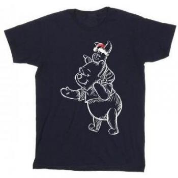 Camiseta de Navidad para Niñas con Winnie The Pooh y Piglet