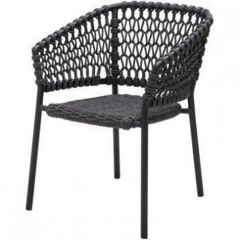 Cane‑Line Outdoor‑Gartenstühle Ocean – stapelbar, grau