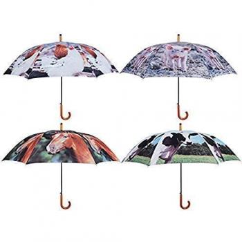 Esschert Design TP137 Regenschirm „Tierische Landwirtschaft“