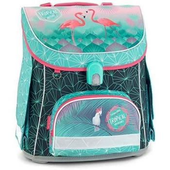 Ars Una Studio Schulranzen Tropical Flamingo Pink türkis Schultasche