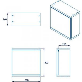 Simplicity 2-Door Self-Assembly Bathroom Unit, White