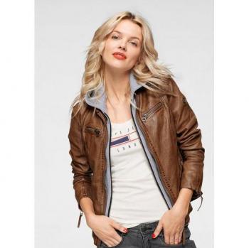 Mauritius NOLA Two-in-One Lederjacke mit Kapuze