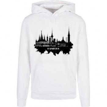 Kapuzenpullover F4NT4STIC Hamburg in Weiß, Größe M