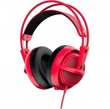 SteelSeries Siberia 200 Retractable Mic Gaming Headset (Forged Red)