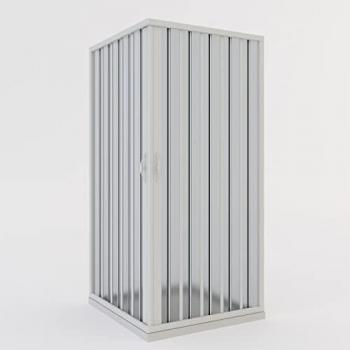 Cabine de douche pliante PVC 70x90 cm h 185 avec ouverture centrale mod. Aster