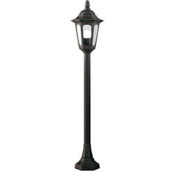 Netlighting Parish 1 Light Outdoor Pillar Lamp Black IP44 E27