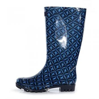 Wenlock Regatta Navy Tile Stivali Wellingtons EU 36