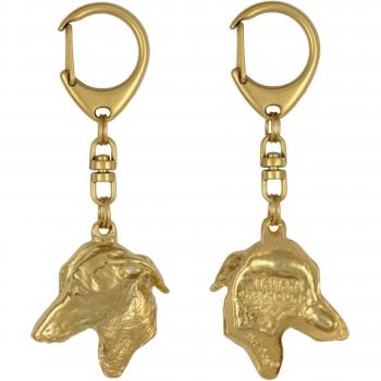 Accessoire de sac à main Lévrier Italien – porte‑clé doré Art‑Dog