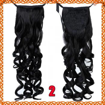 Allaosify Clip-in Wavy Ponytail Hairpiece