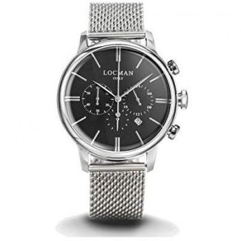 Locman 1960 Chrono Herrenuhr, Silber, (Chronograph, 41 mm)