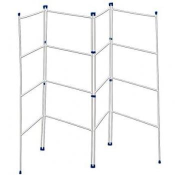 Metaltex 8m Folding 4-Section Clothes Drying Rack, White