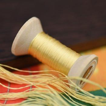 Orange-Braunes Stickgarn 20m