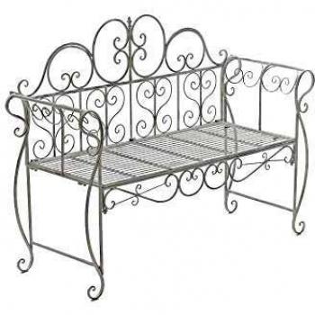 Panca da Giardino Minna in Ferro Bianco