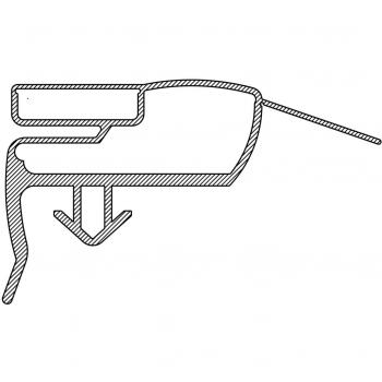 Bouchon magnétique de porte fridge AEG 2426448193