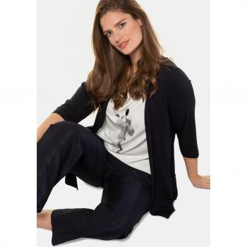 Maglia 2 in 1, coppia che balla di cristalli, Donna, Blu, Taglia 32/34