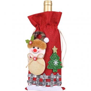 Bolsa de Vino de Navidad con Santa