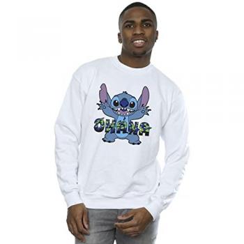 Sudadera Disney Lilo & Stitch XXL Azul con Glitch