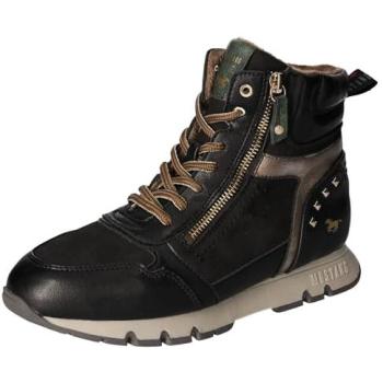Bottines Noires à Semelle en Autres Matériaux