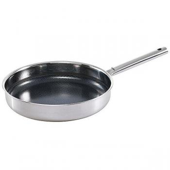 Kelomat Prime Pfanne, 24 cm, Edelstahl, Wabenstruktur, Silber – Artikel 3522‑327