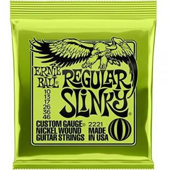 Ernie Ball Regular Slinky 2221 Nickel Electric Guitar Strings 10-46